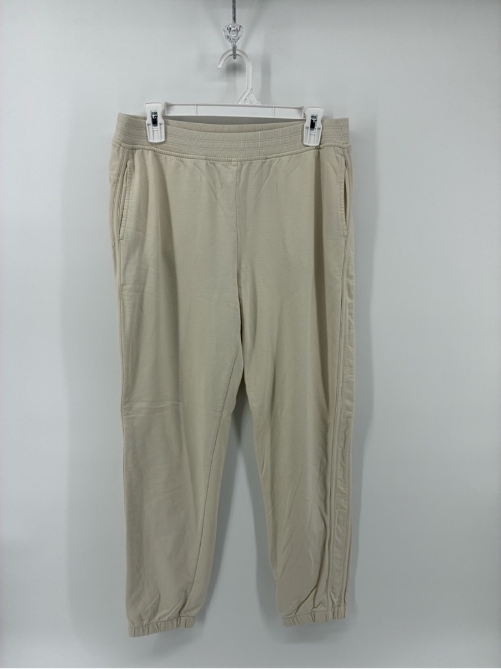 MASSIVE $10 SALE Aerie Off White Loungepants Track Joggers Casual Cuffed Ankles
